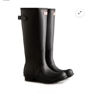 Hunter Black Tall Rain Boots